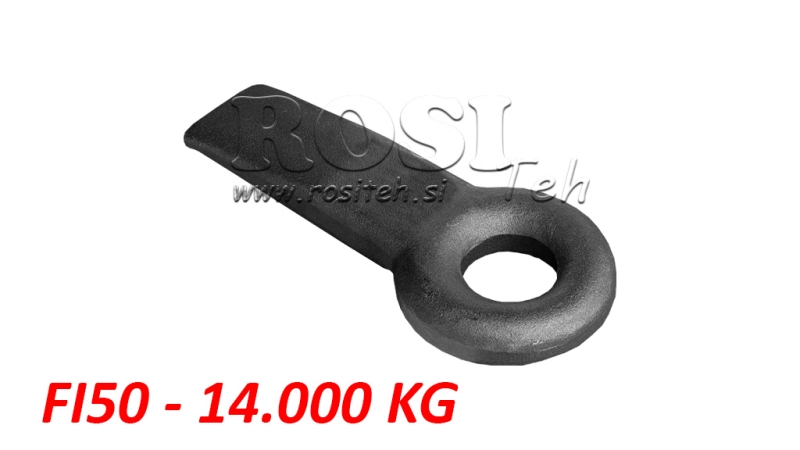 KIINTEÄ HINAUSKOUKKU FI50 70X30 L280 - 14000KG/2000KG
