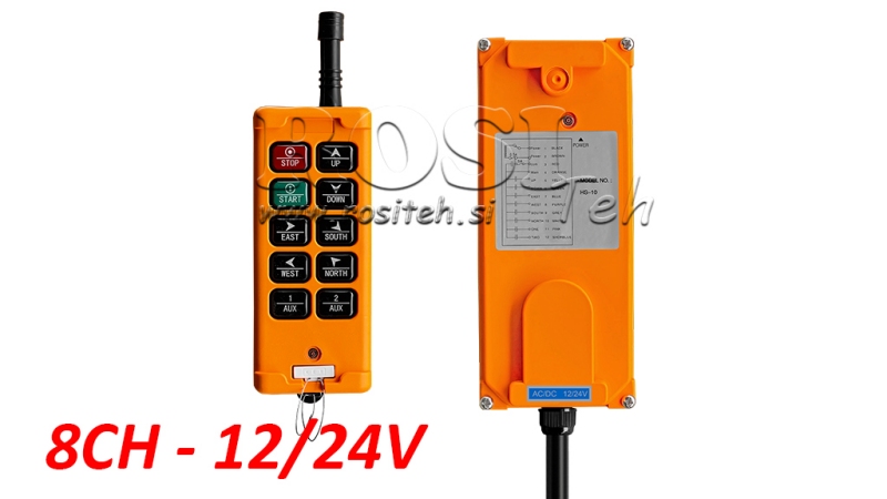 RADIOCOMANDO 8CH - 12/24V
