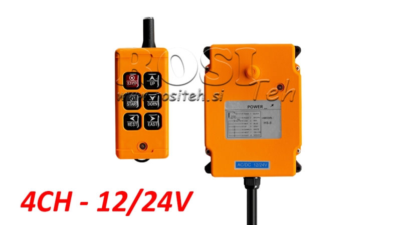 TÉLÉCOMMANDE 4CH - 12/24V