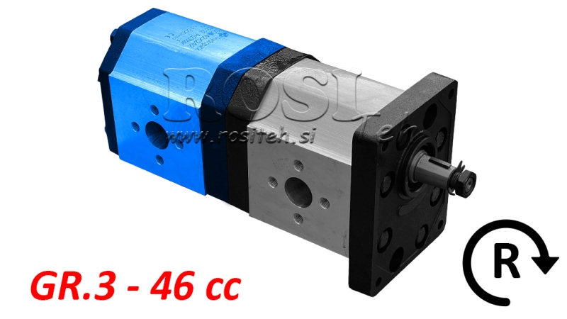 HYDRAULISCHE POMP 30C46X242 ACHTER GR.3 46 CC RECHTS