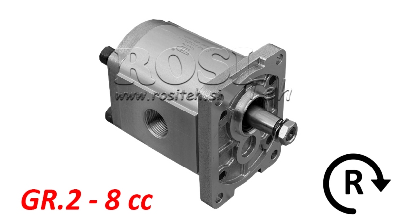 HYDRAULISCHE POMP GR.2 8 CC RECHTS - DRAAD