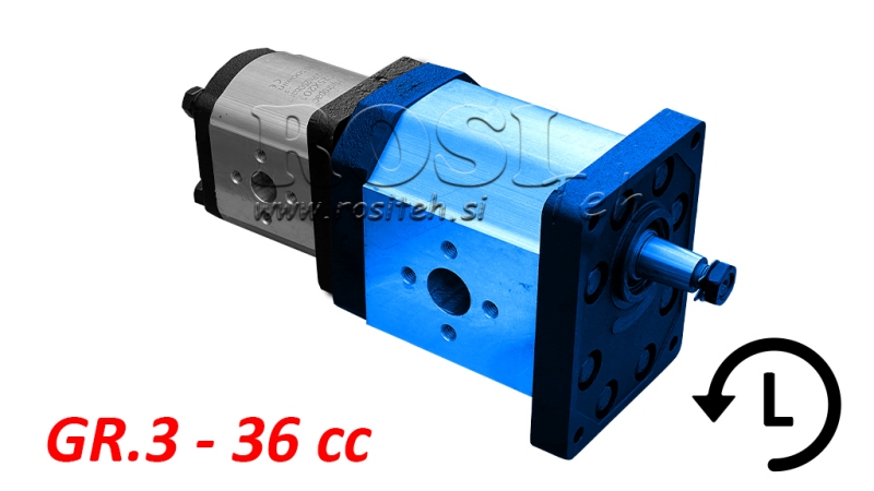 HYDRAULIC PUMP 30A36X198 FIRST GR.3 GR.2 36 CC LEFT