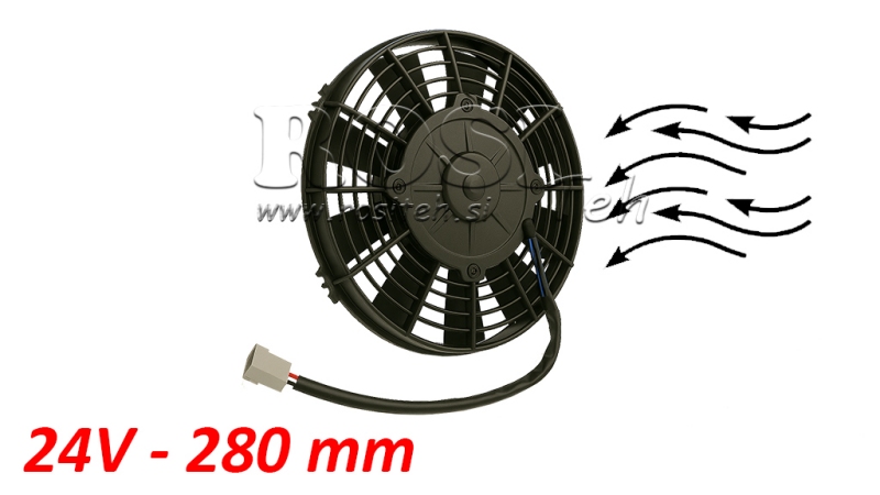VENTILADOR AXIAL 280MM PUSH 24V