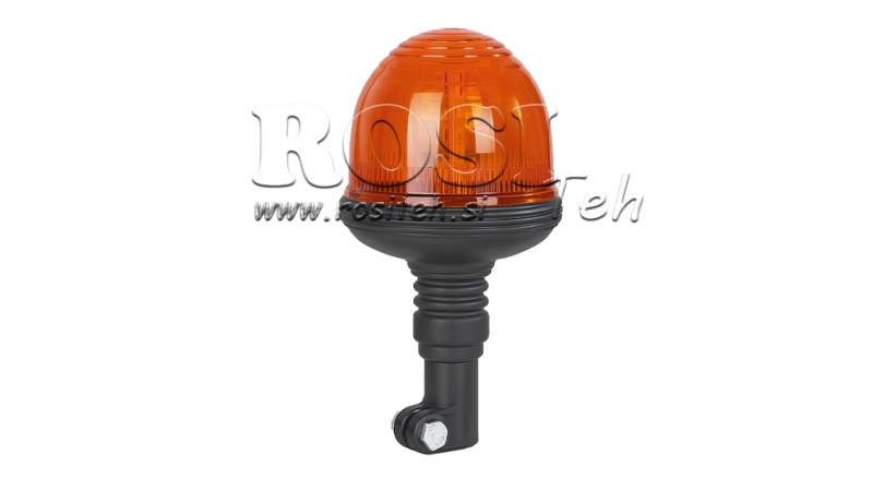 LUMIÈRE ROTATIVE 12 V FLEXIBLE AVEC DOME EN POLYCARBONATE