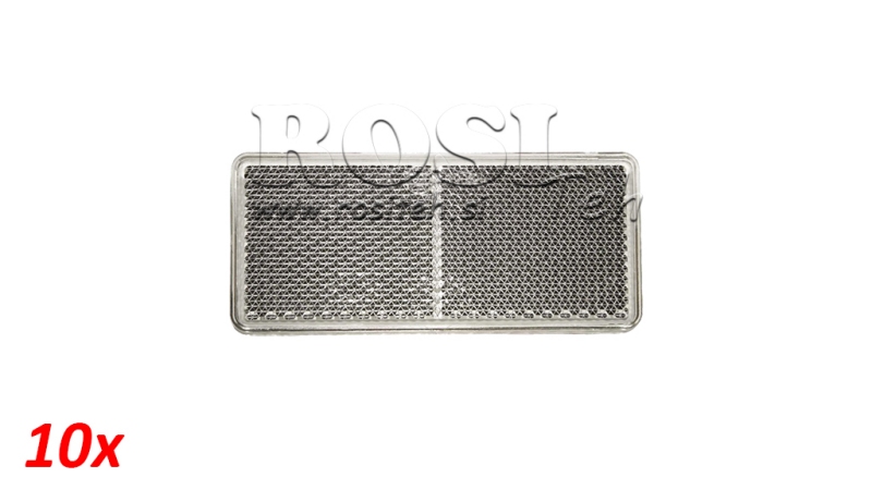 RIFLETTORE RETTANGOLARE BIANCO 105x48 (10pezzi)