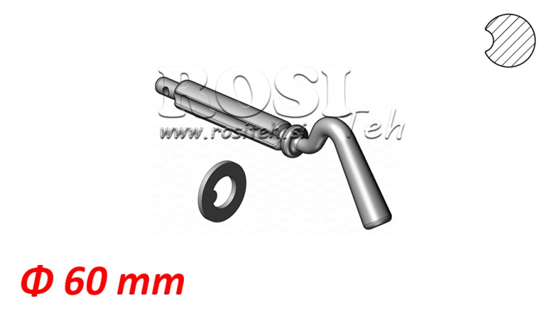 ENKEL GROEF WEDGE VOOR KIPPERS BOX BAL Φ 60