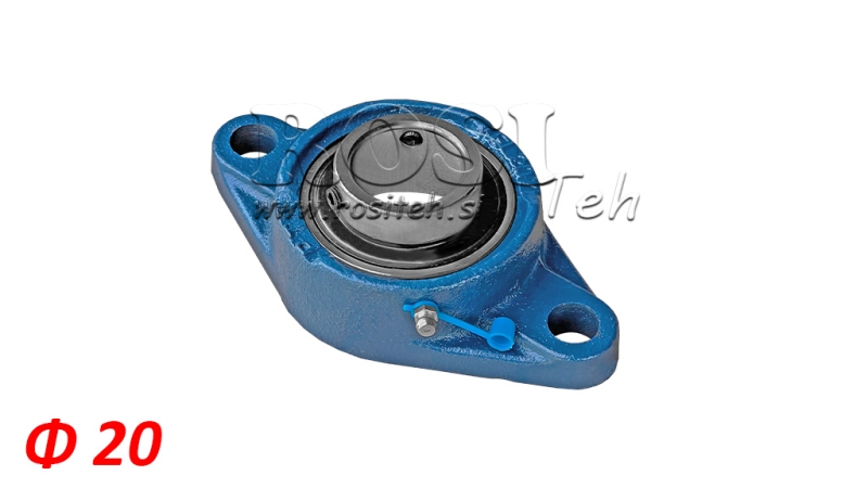 Cuscinetto in alloggiamento UCFL 204 - fi 20mm
