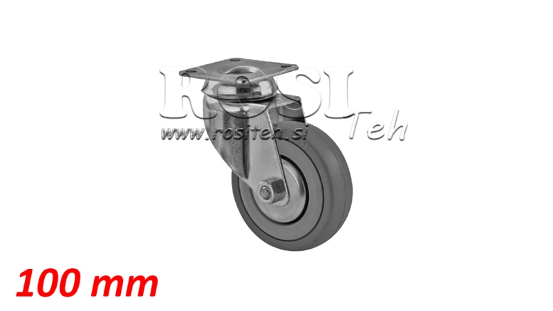WHEEL 100mm SWIVEL BASE