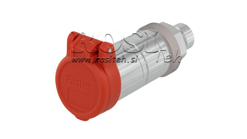 RODE BESCHERMENDE DEKSEL PVC VROUWELIJKE SNELKOPPELING PUSH PULL