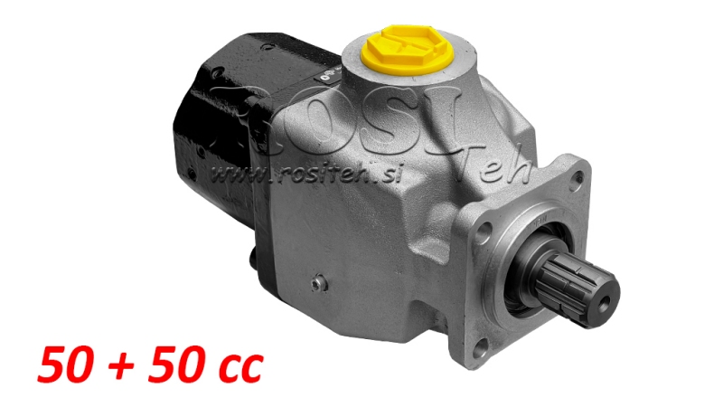 BOMBA HIDRÁULICA DE PISTÓN TANDEM 50+50CC