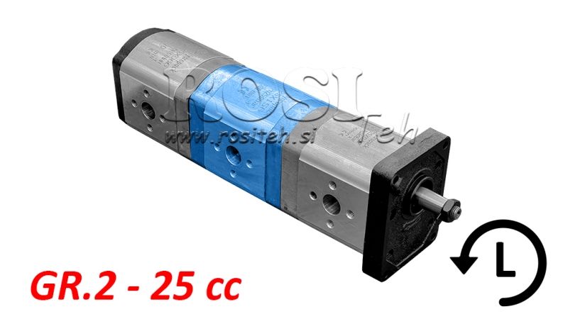 BOMBA HIDRÁULICA 20A25X156 MEIO GR.2 25 CC ESQUERDA