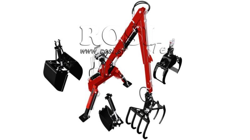 TREKKER HYDRAULISCHE LADER MET VORKEN HUT 4m (7 SECTIE)