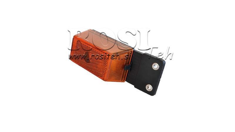 LUZ LATERAL PARA REMOLQUES CUADRADA NARANJA