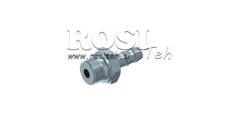HYDRAULIC MALE CONNECTOR 1/2 FOR RUBBER HOSE FI 12-13