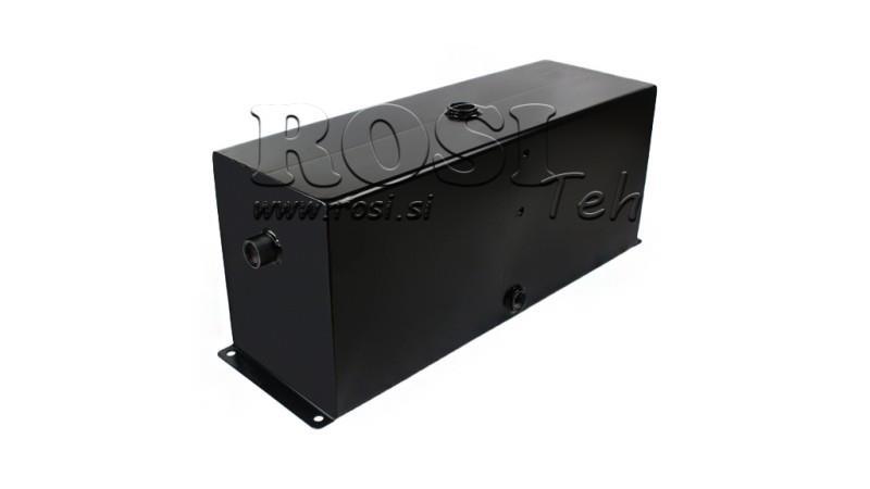 METAAL RESERVOIR 25 LITER CUBE 260x170x600mm