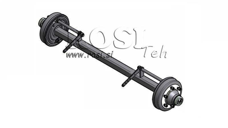 NÁPRAVA PRE PRÍVES 8300 kg S BRZDAMI (1600 mm)