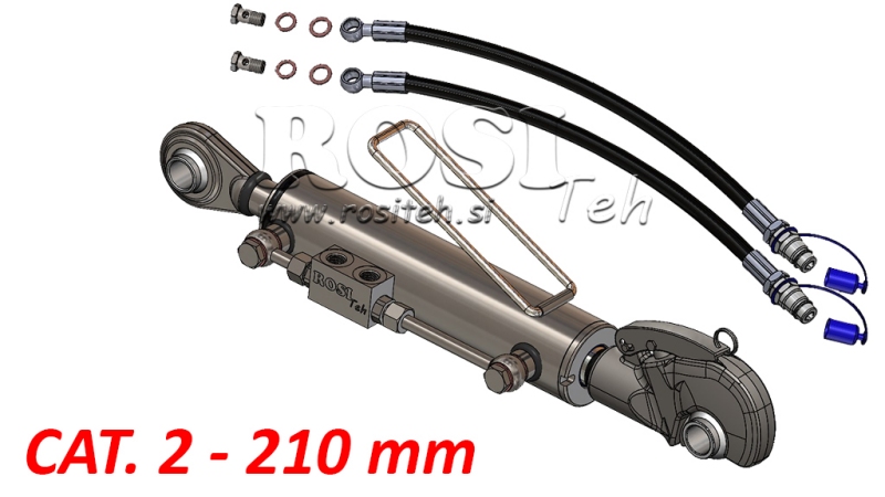 3ÈME POINT HYDRAULIQUE AVEC CROCHET AUTOMATIQUE - CAT. 2 - 63/35-210 (45-95HP)(25.4)