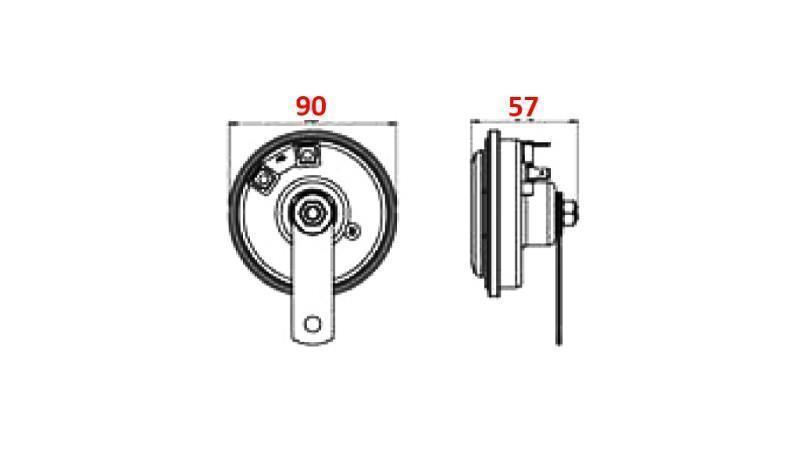 SIRENE TYPE 1 - HORN 12V