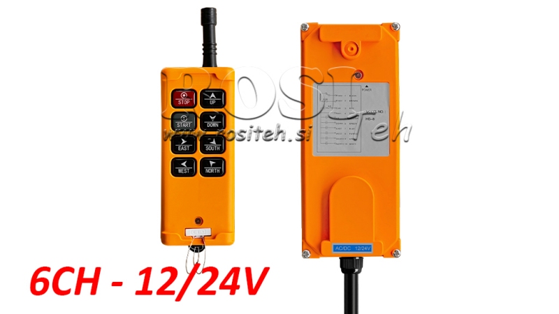 RADIOCOMANDO 6CH - 12/24V