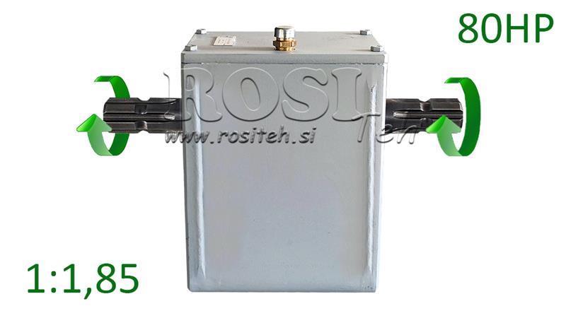 REDUKTOR TRAKTORA - 1:1.85 (80HP-60kW) MĘSKI-MĘSKI