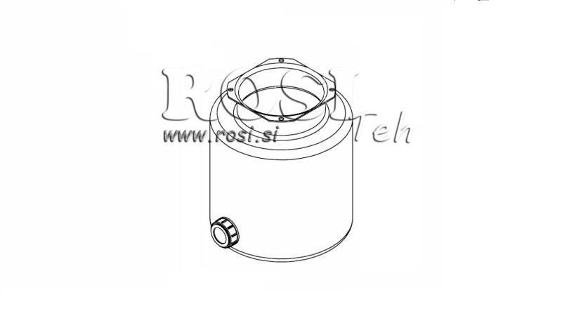 METALLRESERVOAR RULL PP 6 LITER HORIZONTAL-VERTIKAL