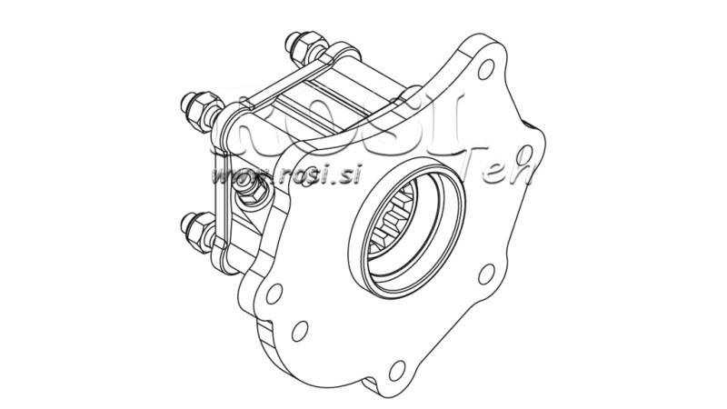 UTGANG FOR HYDRAULISK PUMPE - MERCEDES ATEGO-1 - 7 HULL