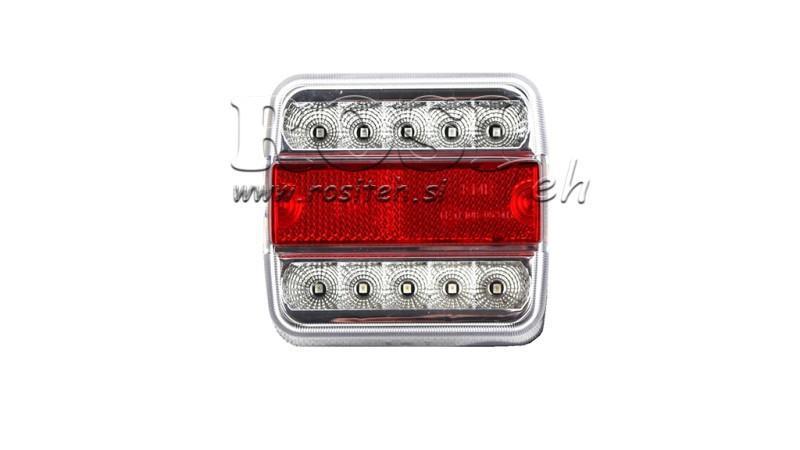 LED RÜCKLICHT FÜR ANHÄNGER KOMBINIERT 4 FUNKTIONEN 12V WEISS