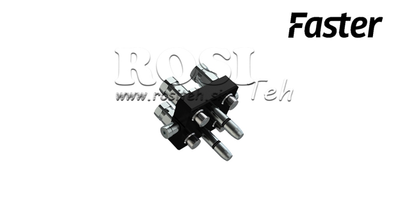 MULTI-FASTER LIITIN 3-TAPAINEN BSP 1/4 LIIKKUVA OSA (YKSI VIPU)