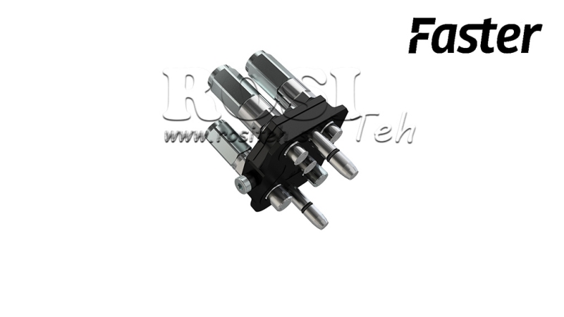 GIUNTO MULTI-FASTER 5VIE BSP 3×1/4 2×3/8 PARTE MOBILE