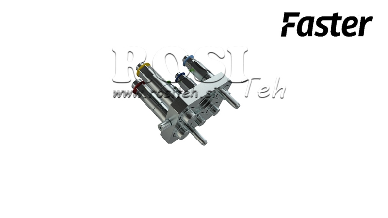 GIUNTO MULTI-FASTER 3PLV 5VIE BSP 3×3/8 2×9/16 PARTE MOBILE