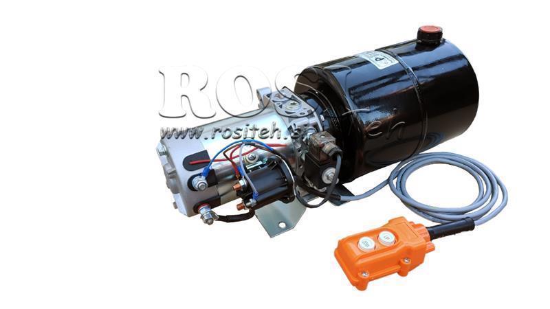 MINI HYDRAULIKAGGREGAT 24V DC - 2.2kW = 2.1cc - 8 lit - einrichtungsbau (Metall)