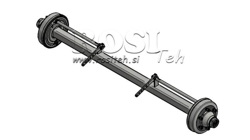 NÁPRAVA PRE PRÍVES 7200 kg S BRZDAMI (2000 mm)