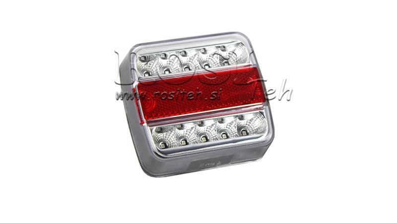 LED RÜCKLICHT FÜR ANHÄNGER KOMBINIERT 4 FUNKTIONEN 12V WEISS