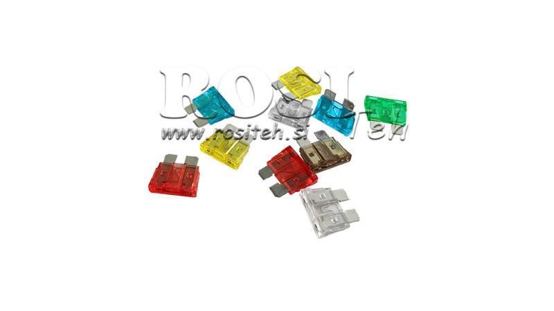 SET VAN AUTOMOTIEVE/TRACTOR FUSIBLES (10 stuks)