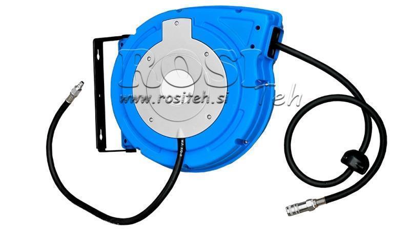 SLANGHASPEL GEMAAKT VAN PLASTIC MET PNEUMATISCHE PU SLANG 15M 20BAR 3/8-10MM