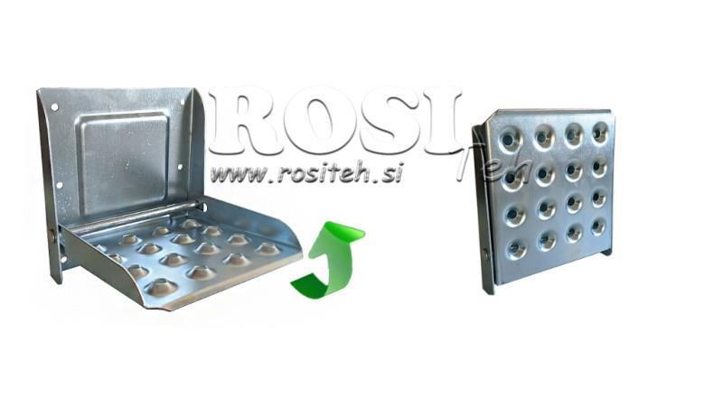VOUWSTAP VOOR AANHANGER GEGALVANISEERD