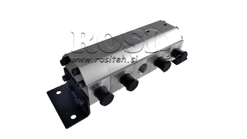 HYDRAULISCHE TANDWIELSTROOMVERDELER 4/1 (3-6.4 lit - max.240bar) 1.6cc/SEG