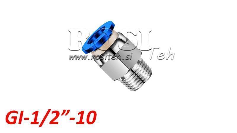 PNEUMATISCHE PLUG RECHTE CONNECTOR TPA MET DRAAD GI-012-10