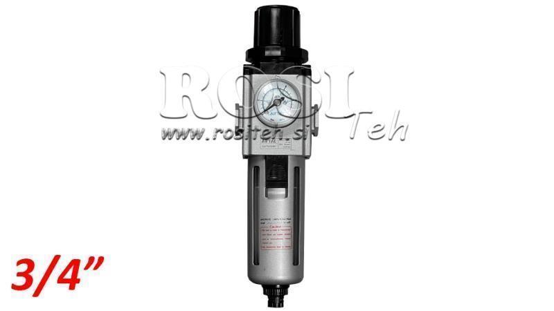 PNEUMATISK FILTER REGULATOR 600 G3/4 40µ 0-10b