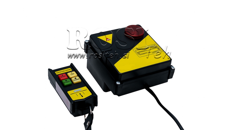 CONJUNTO DE CONTROLE SEM FIO PARA GUINCHO ELÉTRICO DWI 250-500 kg