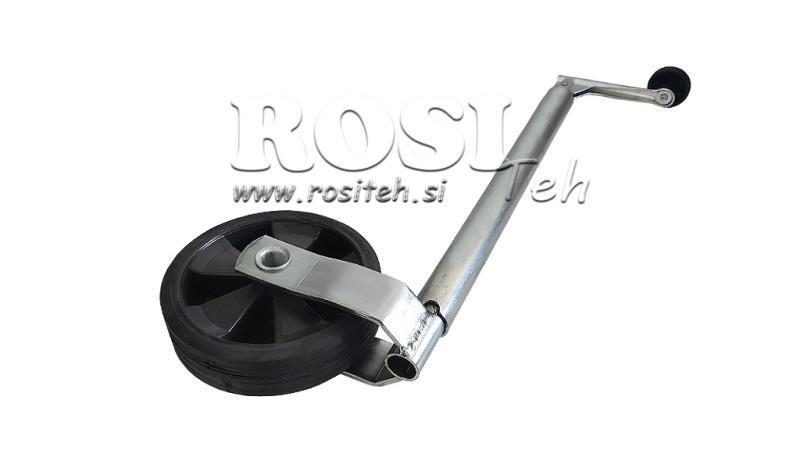 VITE DI SUPPORTO PER GAMBA CON RUOTA PER RIMORCHI 35mm 75 kg