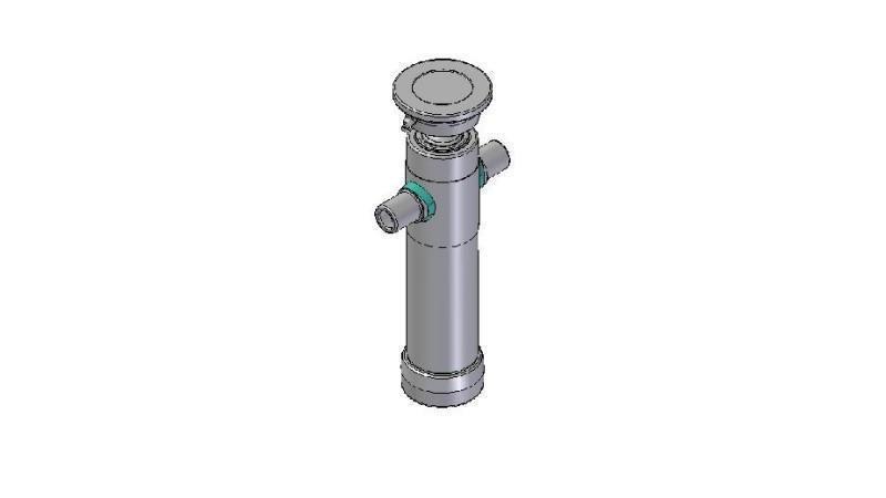 2021S - TELESCOPISCHE CYLINDER STANDAARD/BAL 2 FASES SLAAG 525 DIAMETER 80