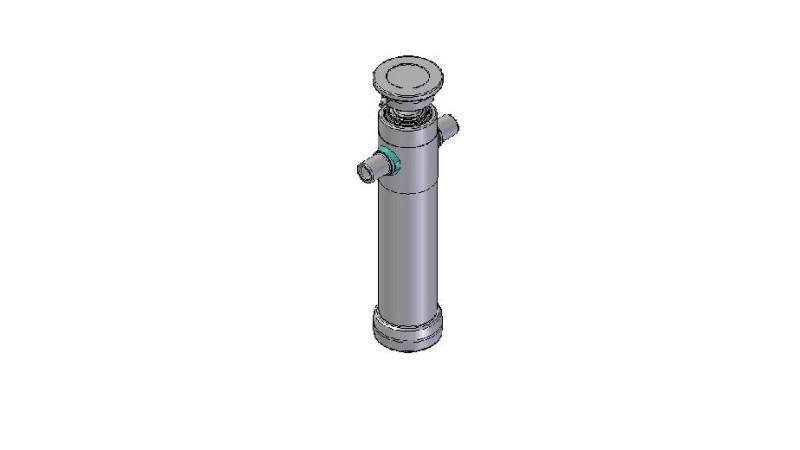 2037S - CYLINDER TELESCOPICZNY STANDARDOWY/KULKA 3 ETAPY SKOK 1283 ŚREDNICA 95