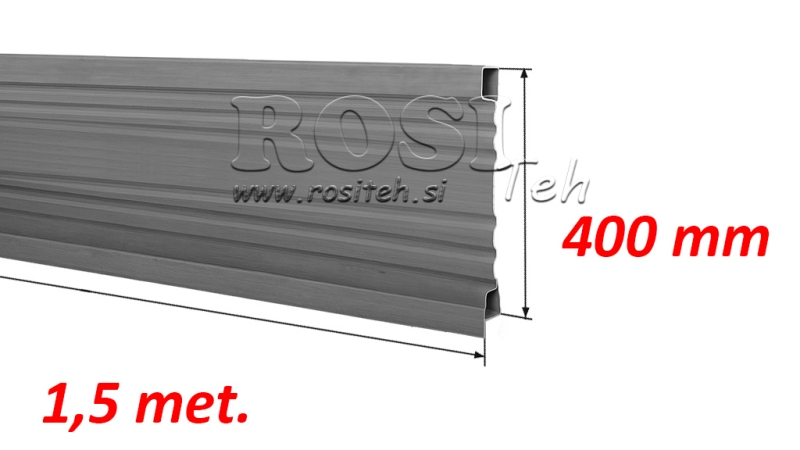 SIDE PANEL FOR TIPPER TRAILER 1.5 MET. - HEIGHT 400 MM
