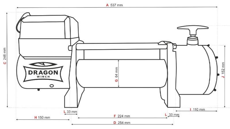 24 V SÄHKÖVINSSI DWT 14000 HD - 6350 kg