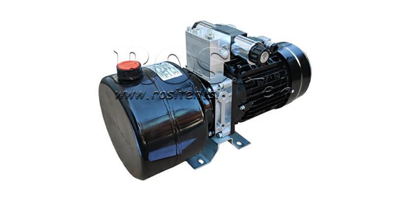 MINI HYDRAULISCH AGGREGAT 380V AC (0.75 kW) 85 bar - 3.7 cc - 5.2 lit/min - tank 4 lit