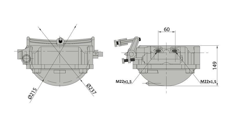 KURV TIL TELESCOPISK CYLINDER - MEILLER TIPPER