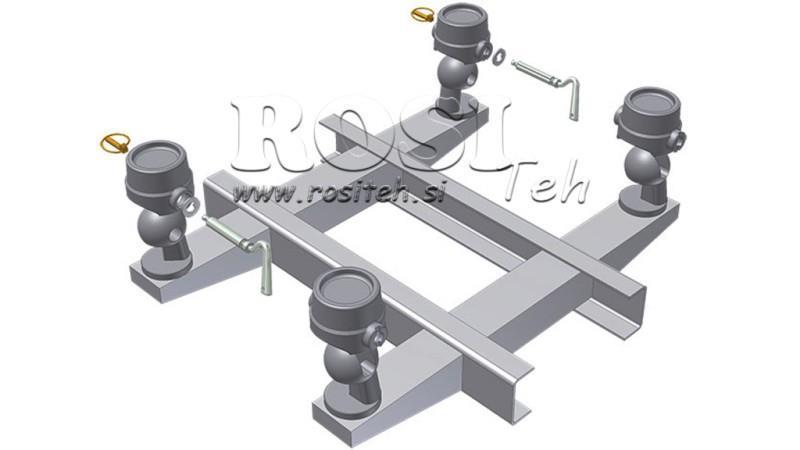 JUEGO DE SOPORTES PARA CAJA DE CAMIÓN VOLQUETE FI85