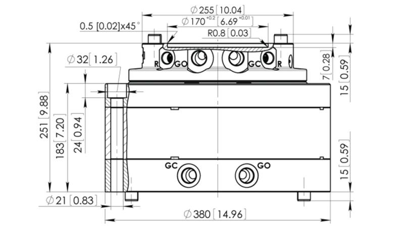 HYDRAULISCHER ROTATOR CPR14-01 55000/14000 KG