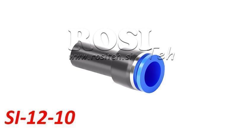 PNEUMATIC PLUG REDUCER CONNECTOR TPA WITHOUT THREAD SI-12-10